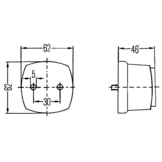 Hella Positionsleuchte / Parkleuchte mit klarer Linse_0