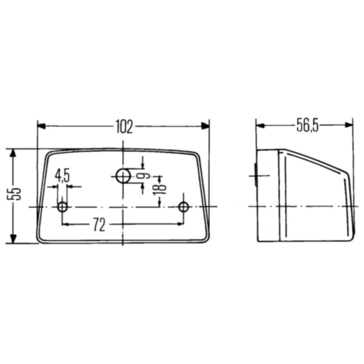 Hella Umrissleuchte für Motorräder 12/24 V, glasklar_0