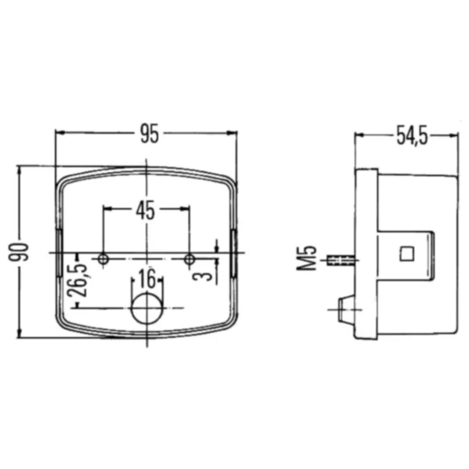 Hella Heckleuchte links für Motorräder 1023662_0