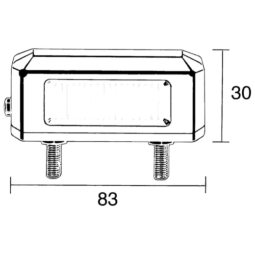 Kennzeichenleuchte schwarz für Motorräder_0