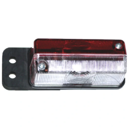 Umrissleuchte rot/weiß mit Gummipendel für Anhänger_0