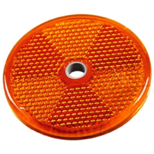 Seitenstrahler Klebefolie rund gelb 60 mm Anhänger