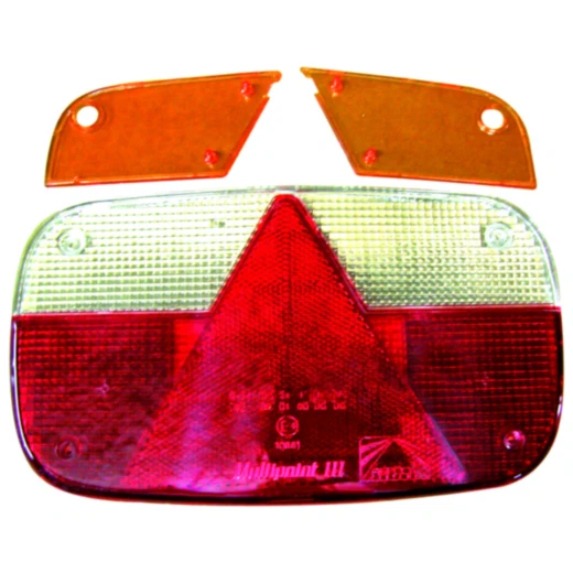 Heckleuchte für Anhänger Glas Multipoint III Aspöck