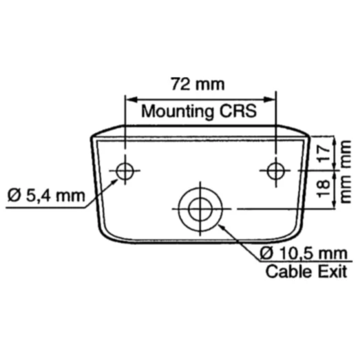 Kennzeichenleuchte für VW T4 LT1 schwarz 24V_1