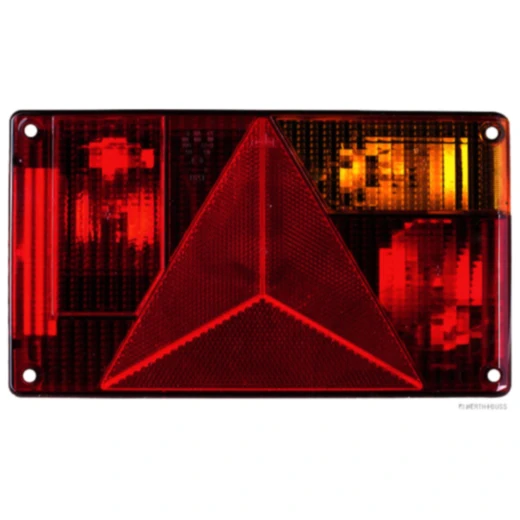 Heckleuchte Anhänger Glas rechts mit Nebelschlusslicht BBS(KN)595 Jokon