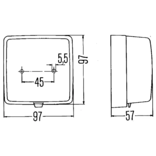 Nebelschlussleuchte Hella NES 9 für Motorräder_0