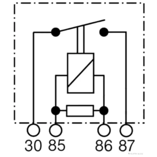 Arbeitsstromrelais 12V 4-polig_0