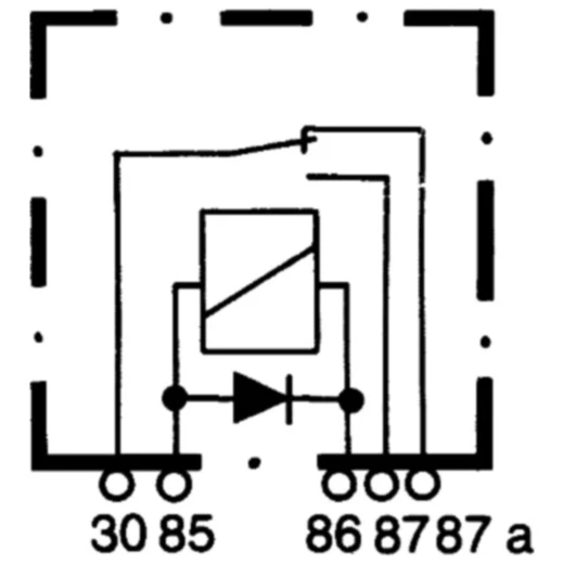 Wechslerrelais 24V 20A 5-polig mit Diode_1