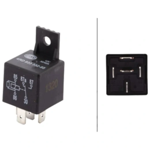 Multifunktionsrelais 12V 5-polig mit Halter für: Audi, Mercedes-Benz, VW