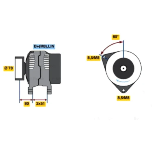 Lichtmaschine Austauschteil für Motorräder Bosch