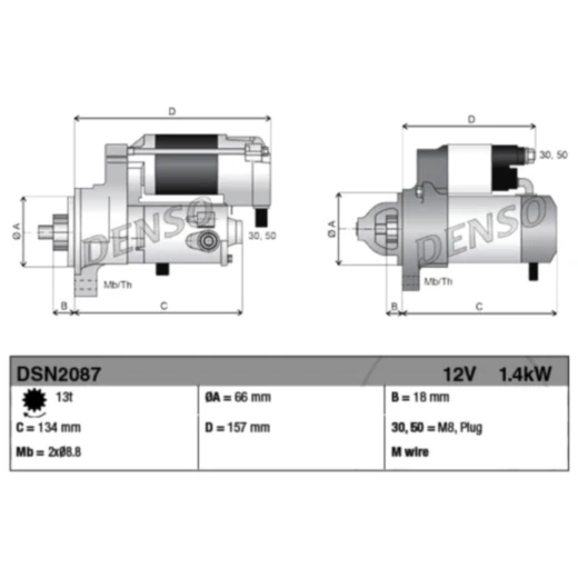 Anlasser für Motorräder 1401270
