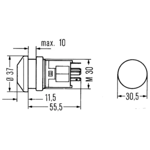 Hella Warnblinkanlagenschalter für Motorräder_0