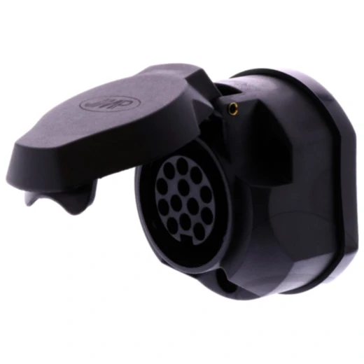 Steckdose 13-polig 12V JMP mit NSL-Abschaltkontakt und Dichtung