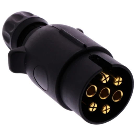 7-poliger Kunststoff Stecker 12V Flachsteckanschluss