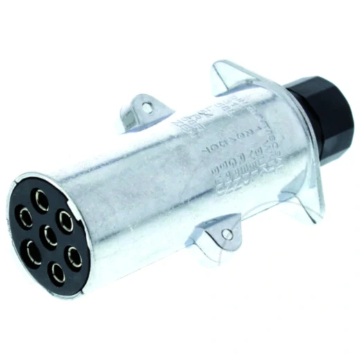 Leichtmetall-Stecker 7-polig 24V für Motorräder