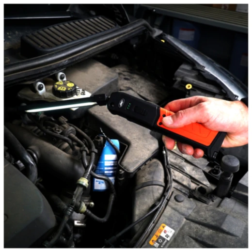 JMP Akku LED-Handlampe mit Induktionsladung, knickbar 800 Lumen