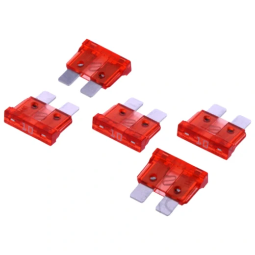 MIDI Flachstecksicherung 10A rot für Motorräder_0