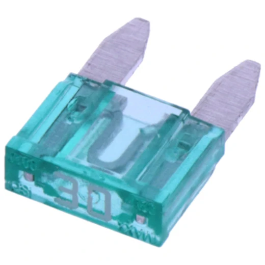 Mini Flachstecksicherung 30A hellgrün 50 Stück