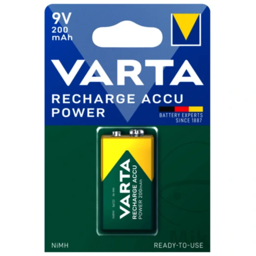 VARTA 9V NiMH Akku-Gerätebatterie für energiehungrige Geräte