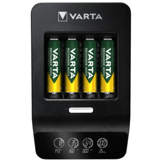 Akku Ladegerät LCD Ultra Fast Charger+ mit 4 AA 2100 mAh