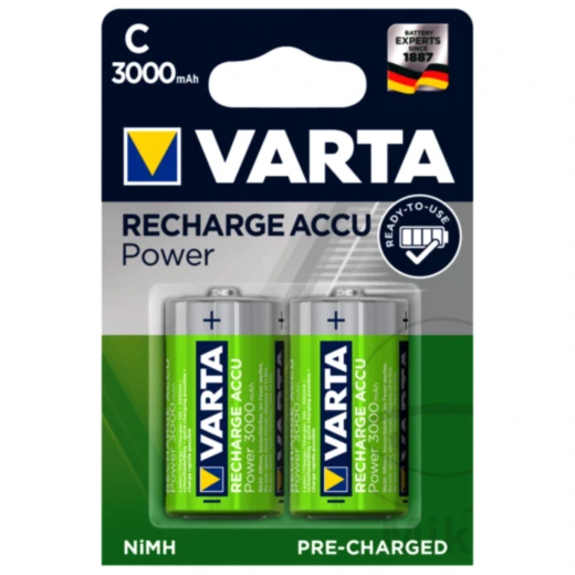 VARTA Akkus Baby C NiMH 3000 mAh 2er Blister