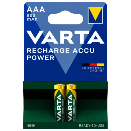 Akku-Gerätebatterie Micro AAA Varta 2er Blister Recharge Accu Power
