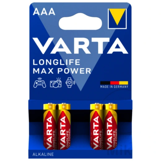 VARTA Longlife Max Power AAA Batterie - 4er Blister