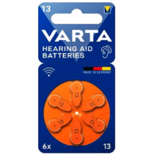 VARTA 6er Blister Hörgeräte-Batterien PR48
