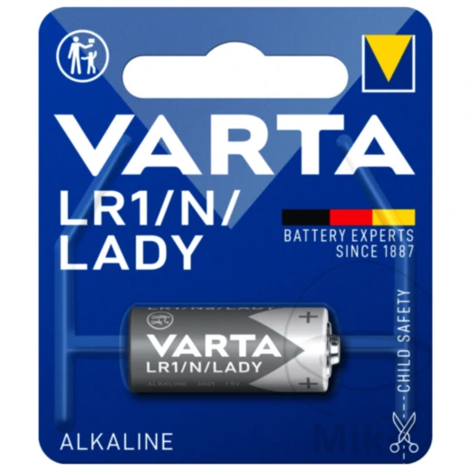 Gerätebatterie Alkaline Lady LR1 Varta 1er Blister