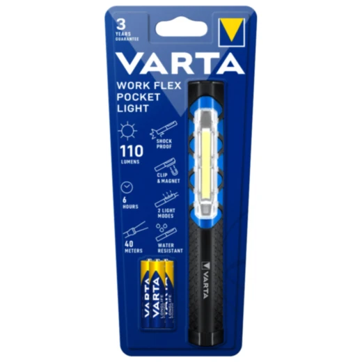 Taschenlampe Varta WORK FLEX® POCKET LIGHT mit 3 AAA Batterien_0
