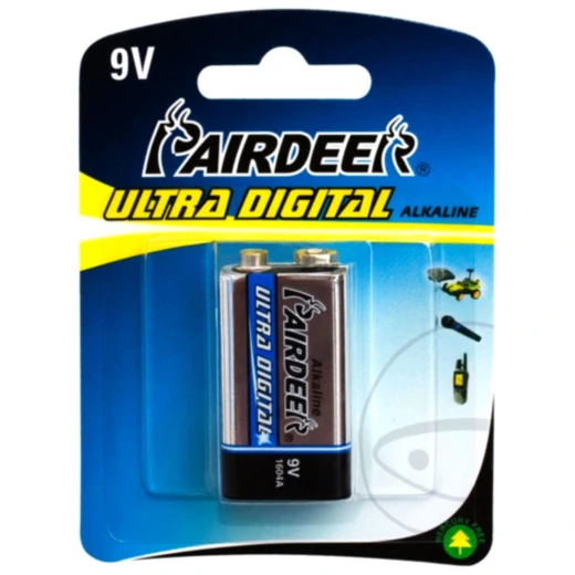 Pairdeer 9V Block Ultra Digital Batterie für elektronische Geräte