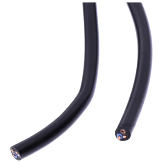 Kabel H03VV für 3x0.75 schwarz 5 Meter_0