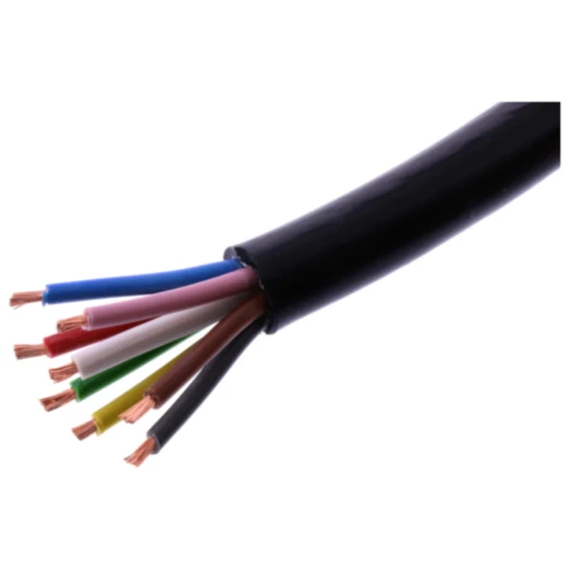 Kabel H05VV 8X1.5 schwarz für Fahrzeuge 2.5 Meter
