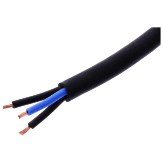 Kabel H05RR für 3x1.5 schwarz 5 Meter