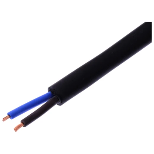 Kabel H05RR für 2X1.5 schwarz - 50 Meter