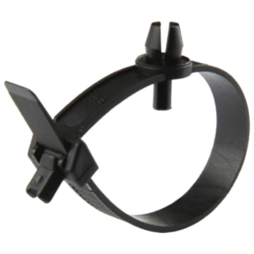 Kabelbinder mit Spreizniet 9x160 mm schwarz