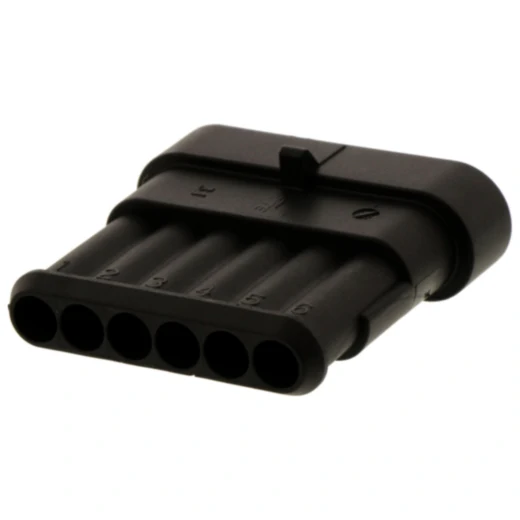 Flachsteckgehäuse 6-Pol JMP Superseal