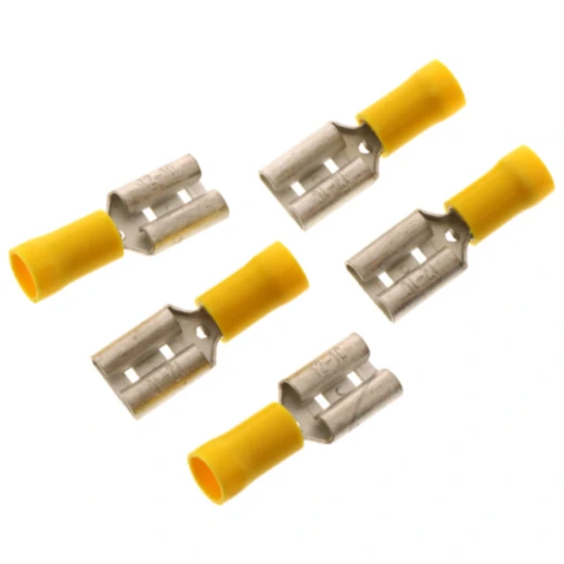 Flachsteckhülse isoliert 4.0-6.0mm für 9.5mm Steckverbindung Packung 5 Stück