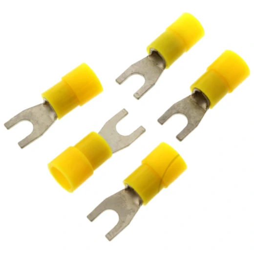 Gabel-Kabelschuh für M4 4.0-6.0 mm², nylonisoliert JMP Packung 5 Stück