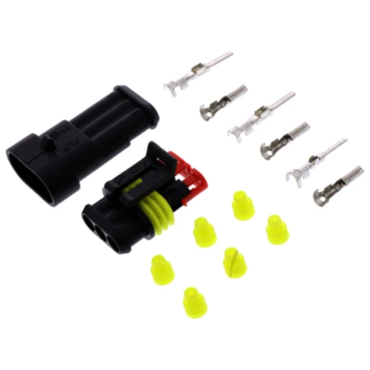 Steckgehäuse Set 3-polig für PKW, NKW und Motorräder