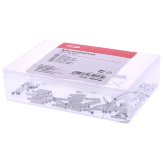 Aderendhülsen unisoliert 1.0x10mm JMP Packung 100 Stück_0