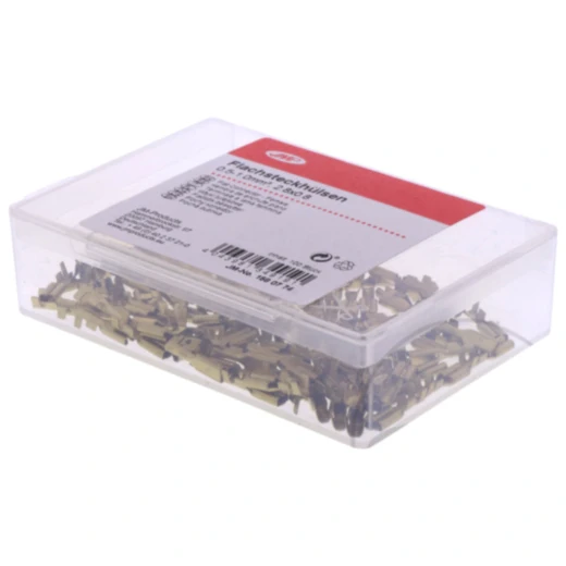 Flachsteckhülse unisoliert 0.5-1.0 2.8mm JMP Packung 100 Stück