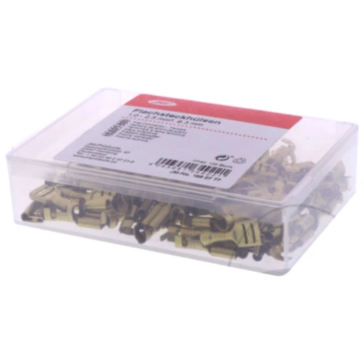 Flachsteckhülse unisoliert 1.0-2.5 mm² 6.3 mm JMP_0