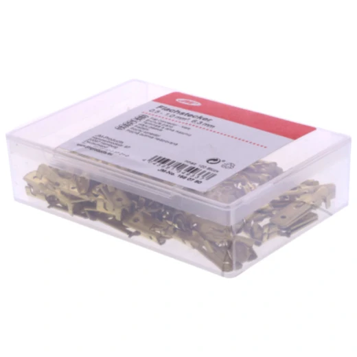 Flachstecker unisoliert 0.5-1.0 mm² 6.3 mm JMP Packung 100 Stüc