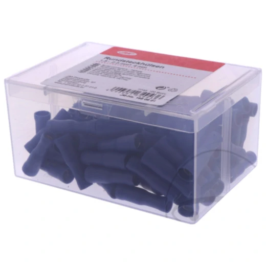 Rundsteckhülse isoliert 1.5-2.5 mm² 4 mm JMP Packung 100 Stück_0