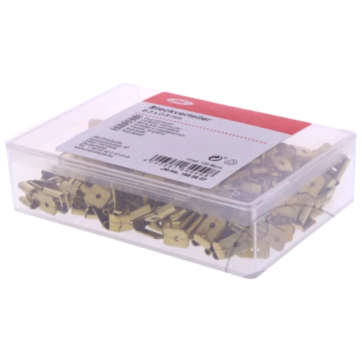 Flachstecker Verteiler unisoliert 6.3 mm JMP, Packung 100 Stück