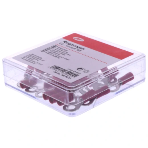 JMP isolierter Ringkabelschuh 0.5-1.5 mm² M5 - Packung 25 Stück
