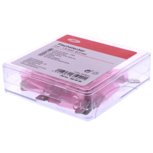 JMP Flachstecker 0.5-1.5 mm² 6.3 mm isoliert mit Schrumpfschlauch
