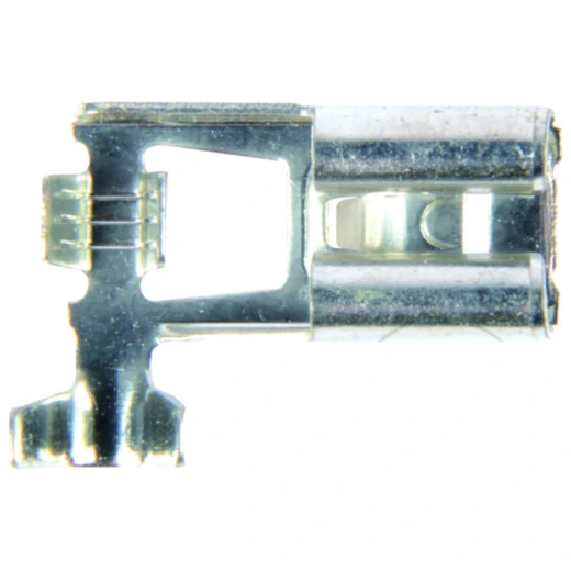 Flachsteckhülse 1.5-2.5mm 6.3mm mit Rastnase 100 Stück