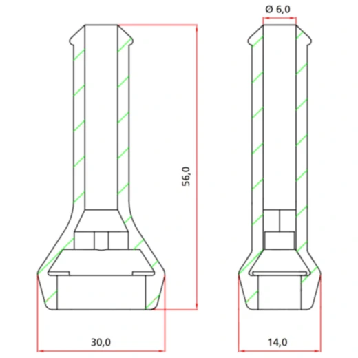 Isolierte Gummitülle 4-polig für Motorräder_0